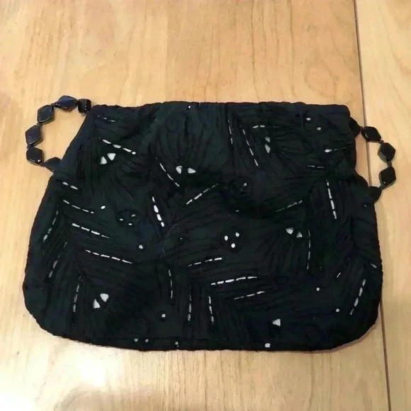 Tamara Catz cotton black and cream bag with strap. - Picture 5 of 5